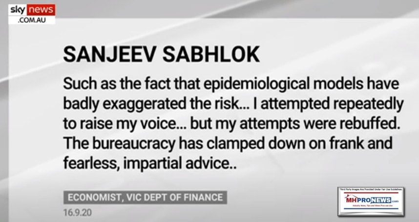 SkyNewsSanjeevSabholokEconomistVicDeptFinEpidemiologicalModelsBadlyExageratedRiskAttemptedToRaiseVoiceGovtClaimpedDownOnFearlessAdviceQuoteMHProNewsLogo