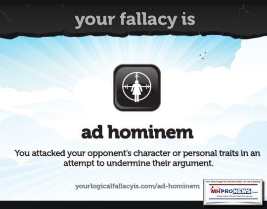 YourLogicalFallacyAdHominemAttackAttackOnPersonSmearQuoteGraphicMHProNews