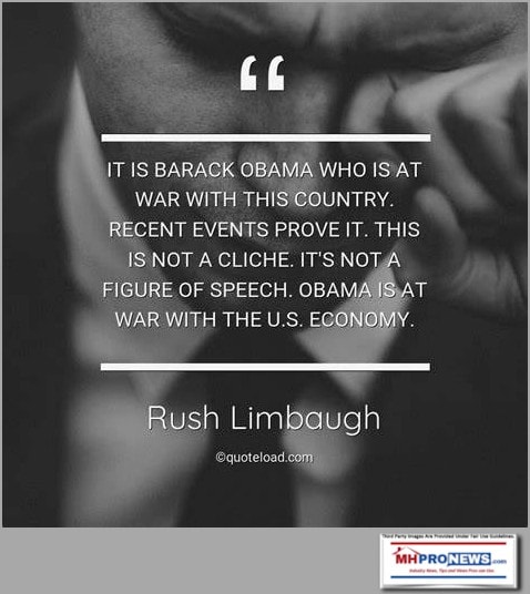 RushLimbaughBarackObamaQuoteAtWarWithAmericaAtWarWithEconomyMHProNews