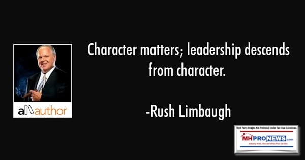 RushLimbaughPhotoQuoteCharacterMattersLeadershipDescendsFromCharacterQuoteableQuoteMHProNews