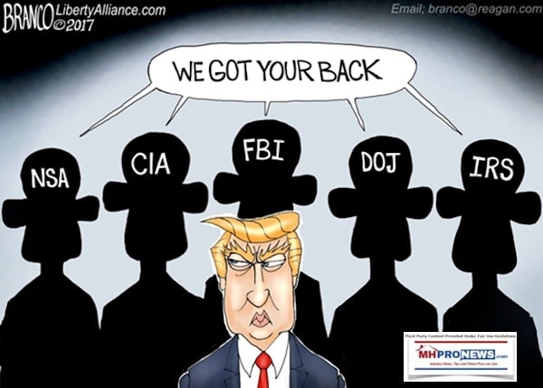 BrancoCartoonWeGotYourBackNSA-CIA-FBI-DOJ-IRS-DonaldJTrump2017LibertyAllianceMHProNews
