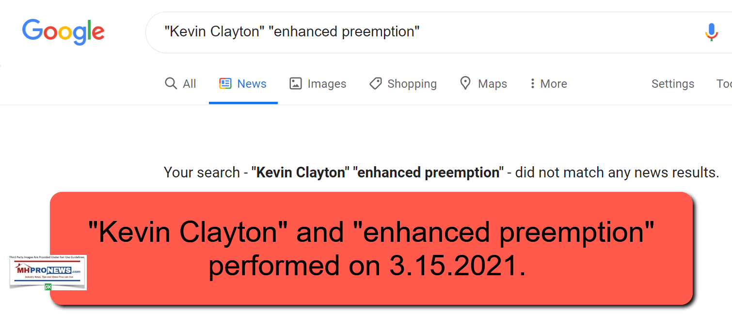 KevinClaytonEnhancedPreemptionMHProNewsFactCheck