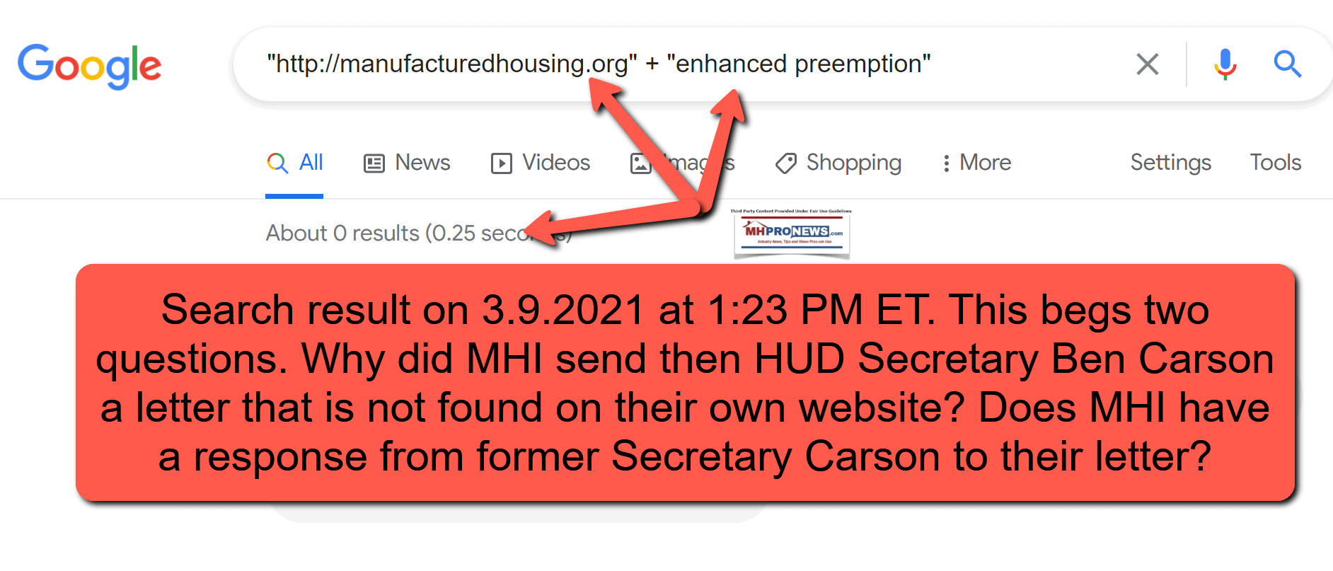 ManufacturedHousingInstituteWebsiteGoogleSearch3.9.2021EnhancedPreemptionMHProNewsFactCheck