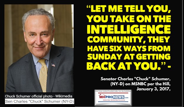 SenatorCharlesChuckSchumerOfficialPhotoNY-DquoteLetMeTellYouTakeOnIntelligenceCommunityTheyHave6WaysFromSundayGetYouQuoteMHProNews