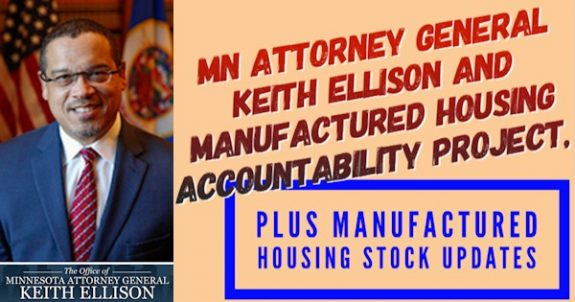 OfficialPhotoOfficeOfAGKeithEllisonMNAttorneyGeneralKeithEllisonPICManufacturedHousingAccountabilityProjectPlusManufacturedHousingStockUpdatesMHProNews