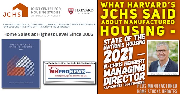 HarvardUlogoJointCenterHousingStudiesLogoStateNationsHousing2021USAHomeSalesHighestLevelSince2006mhpronews