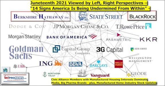 Juneteenth2021-14SignsAmericaBeingUnderminedFromWithinCivicAllianceMembersManufacturedHousingInterestsDominateBigMediaPharmaPlusManufacturedHomeIndustryStockUpdatesMHProNews