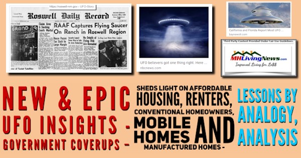 NewEpicUFOInsightsRoswellDailyRecordUFOsGovtCoverupsShedLightAffordableHousingRetnersConvHomeownersMobileHomeManufacturedHomeownersLessonsAnalogyMHLivingNEws