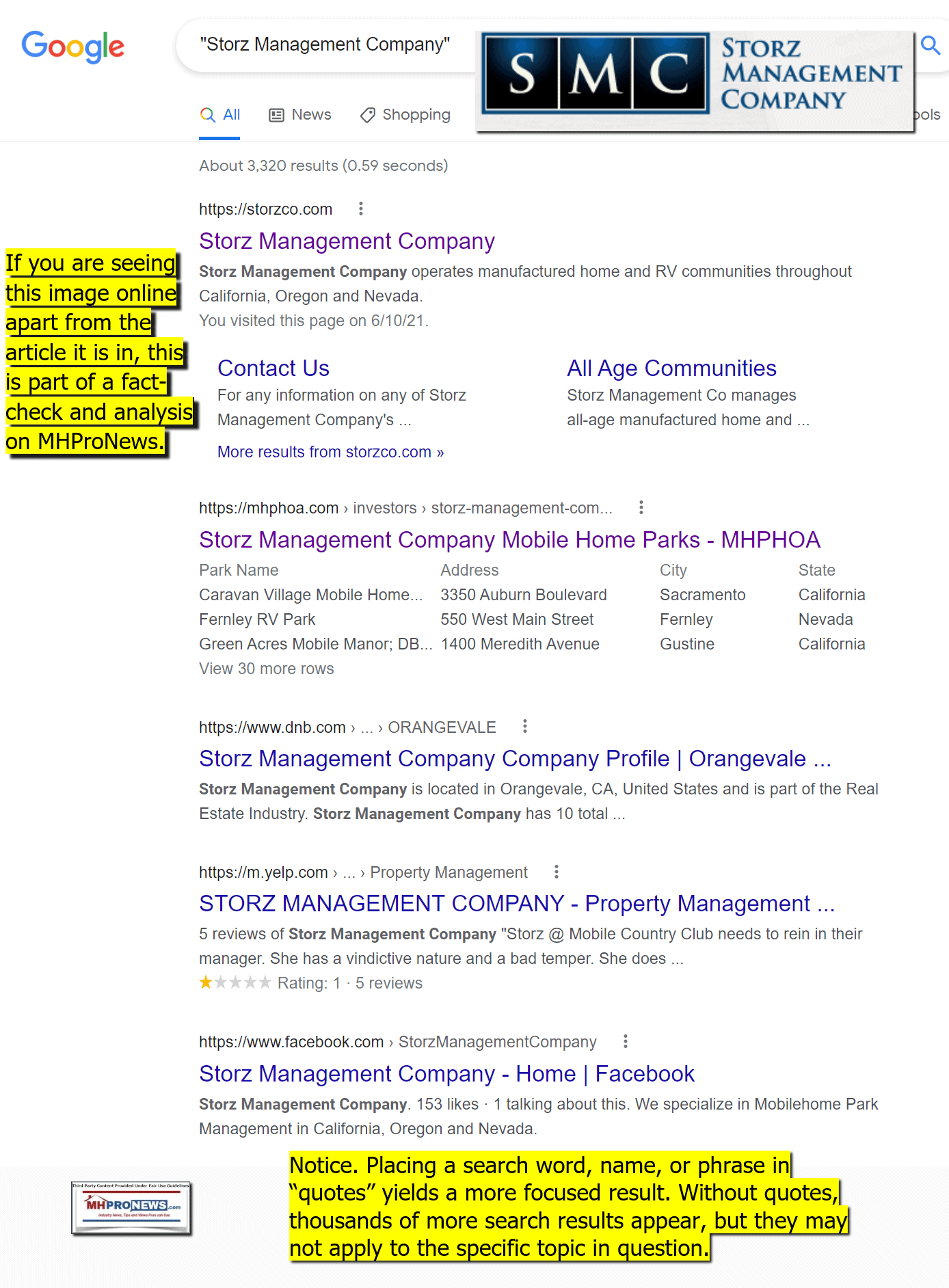 StorzManagementCompanyGoogleALLsearchMHproNews6.11.2021