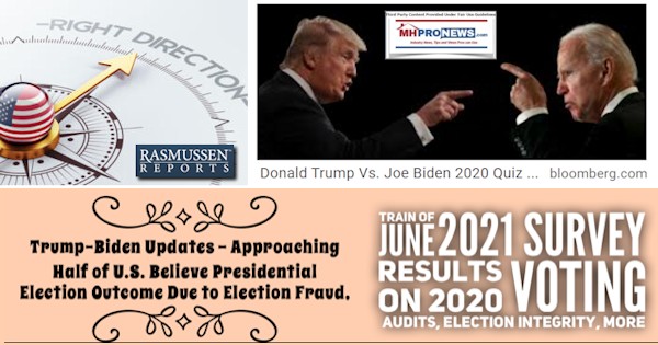 TrumpVsBiden2020ElectionRightTracCompassImgRasmussen41PercentApproacHalfUSPresidentialOutcomeDueElectionFraudJune2021SurveyResultsOn2020VotingAuditsElectionIntegrityMHProNews