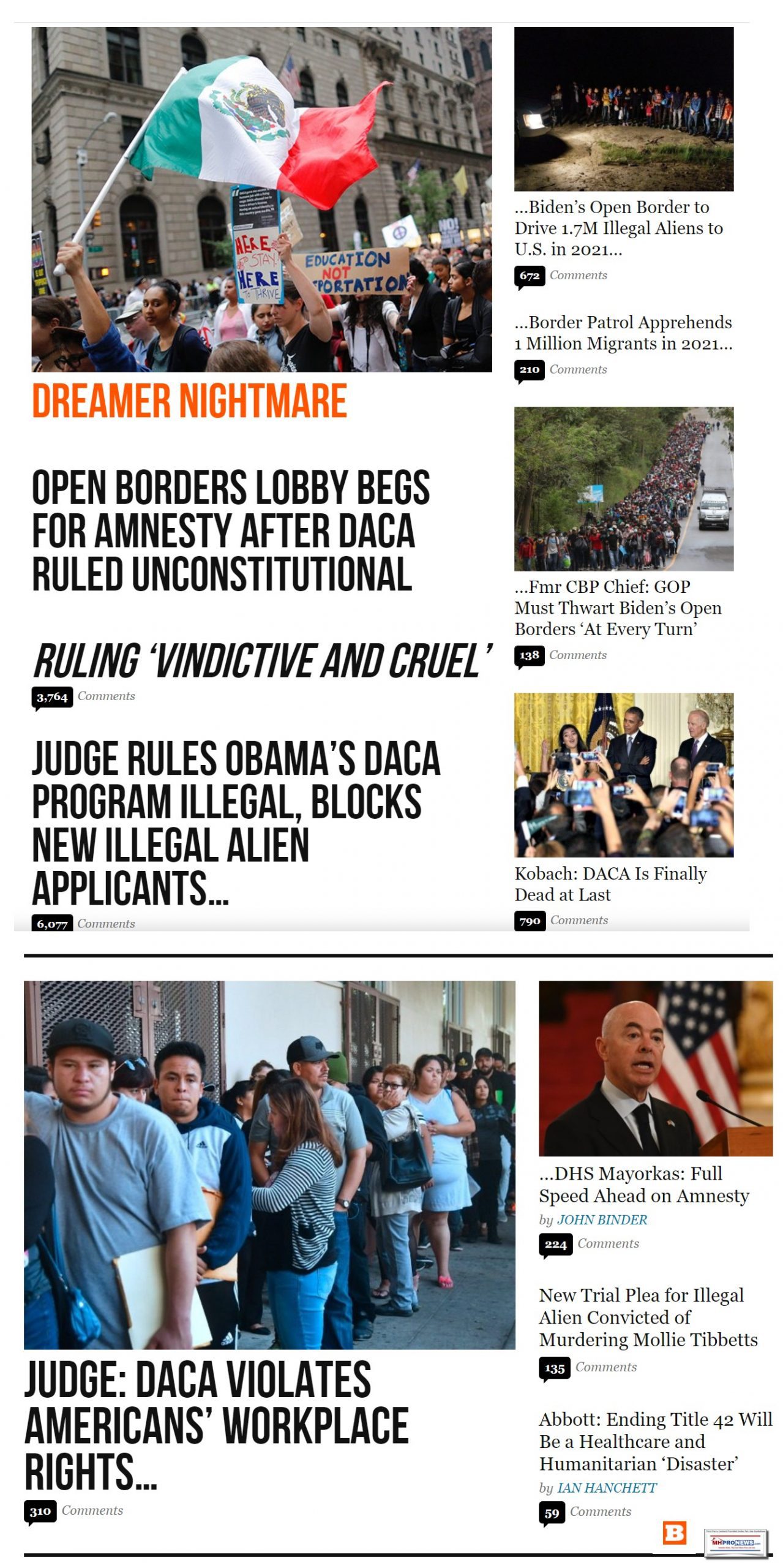 DACAruledUnconstitutionalDreamers1.7millionbordercrosersBrietbartHeadlineCollage