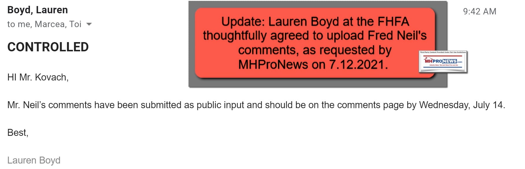 LaurenBoydFHFAFredNeilCommentsbyJuly14-2021MHProNews