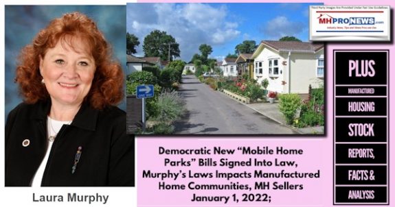 NewDemLauraMurphyStateSenILDist28-MobileHomeParksBillsLawMurphsLawsImpactManufacturedHomeCommunitiesMHSellersJan1.2021-PlusManufacturedHousingStockReportsFactsAnalysisMHProNews