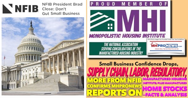 SmallBizConfidenceDropsSupplyChainTaxRegulationsNFIB-USCapitolBuildingProudMemberManufacturedHousingInstituteLOGOMonopolosticHousingInstituteLogoMHProNewsManufacturedHousingStocks