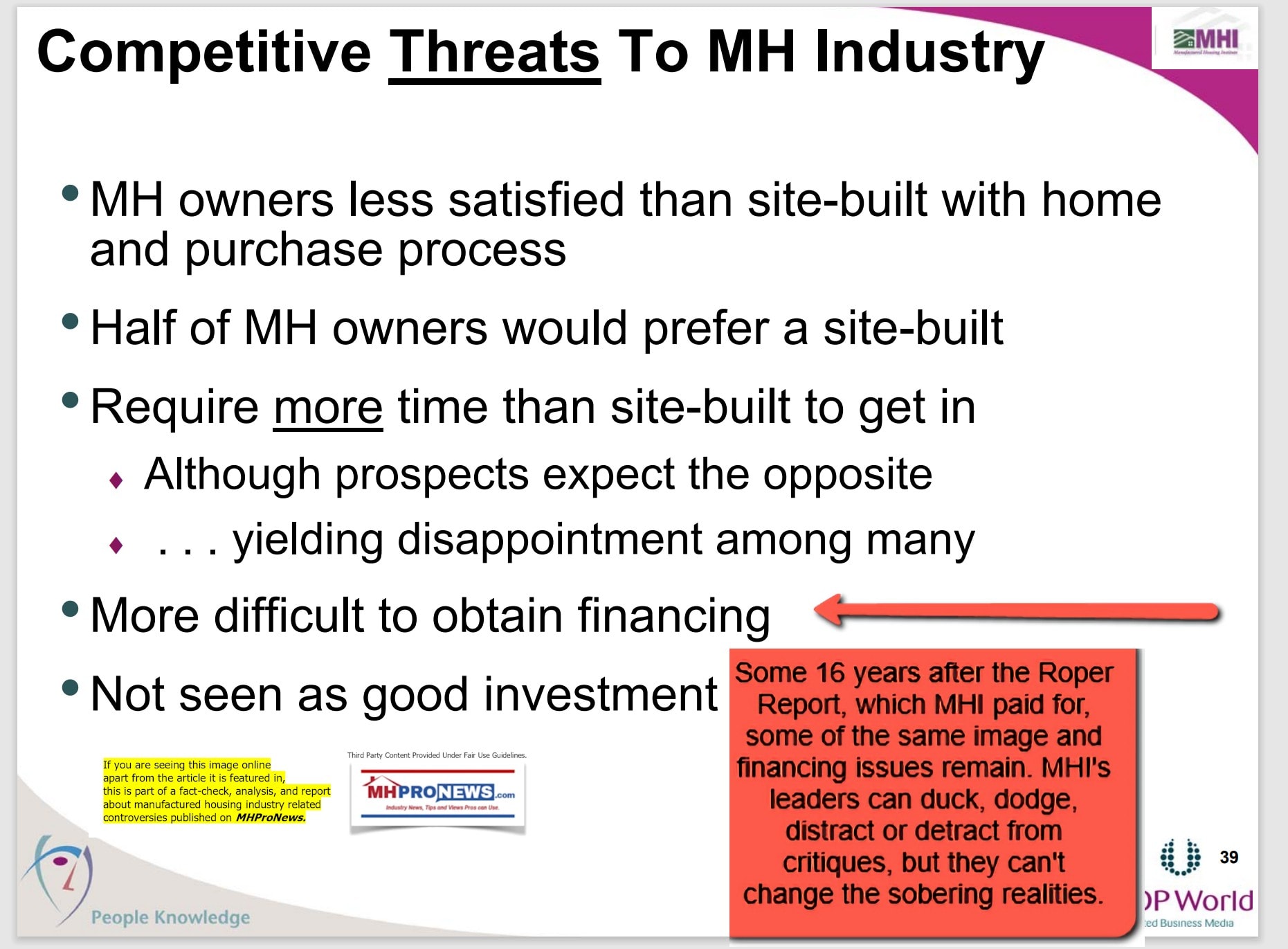 CompetitiveThreatstoManufacturedHousingIndustryManufacturedHousingInstituteLogoRoperReportNOPworldManufacturedHousingIndustryResearch