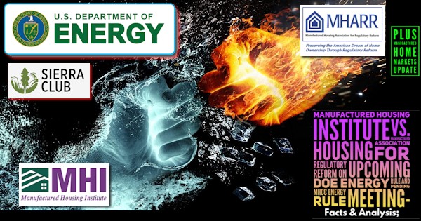 ManHousingInstVsManHousingAssocRegReformUpcomingDOE-MHruleMHCC-EnergyRuleMeetingUSDeptofEnergySierraClubManHousingInst-MHI-ManHousingAssocRegReformLogosPlusMHStocksMHProNews