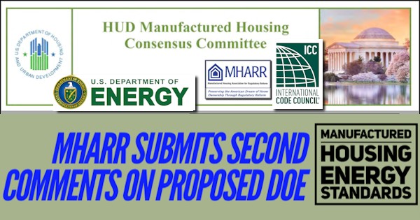 ManHousingAssocRegReformMHARRlogoSubmitsCommentsProposedDOE-ManufacturedHousingEnergyStandards