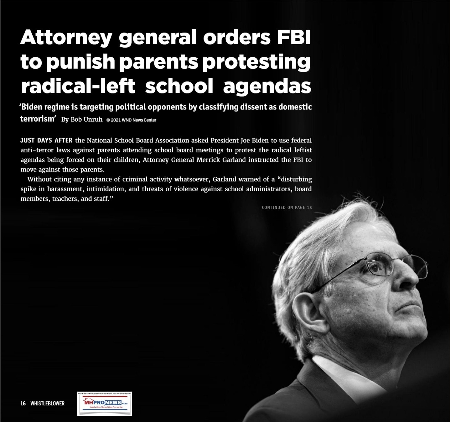 AGMerrickGarland-WhistleblowerMagWNDNewsOct2021MHProNews