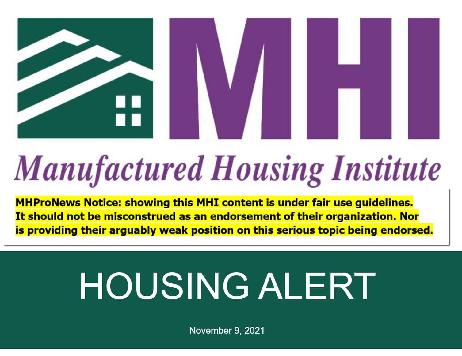 ManufacturedHousingInstituteLOGOHousingAlertNov8.2021MHProNewsFactCheck