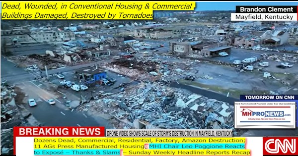 DozensDeadCommercialHousesMultifamilyFactoryTrainTrucksAmazonDestruction11AGsPressManufacturedHousingMHIChairLeoPoggioneReactsExposé ThanksSlamsSundayWeeklyHeadlineMHProNewsRecapLogos