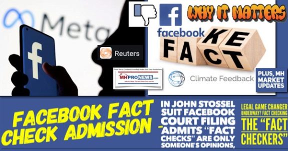 FacebookFakeFactCheckAdmissionJohnStosselSuitFacebookCourtFilingFactChecksOnlySomeonesOpinionLegalGameChangerFactCheckingFactCheckersMHProNewsMarketUpdates