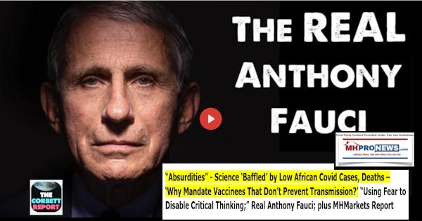 RealAnthonyFauciAbsurditiesScienceBaffledLowAfricanCOVIDCasesDeathsWhyMandateVaxThatDontPreventTransmissionUsingFearDisableCriticalThinkingRealTonyFauciMHProNews