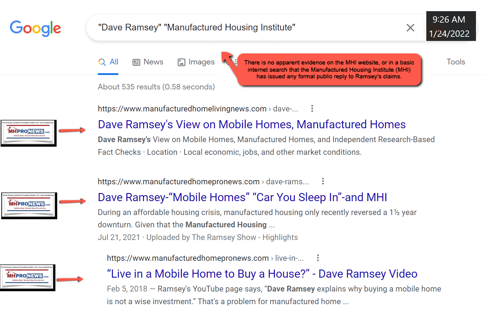 DaveRamseyManufacturedHousingInstitute1.24.2022-9.26AMet-MHProNewsFactCheck
