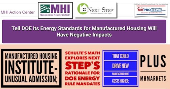 ManufacturedHousingInstituteLogoUnusualAdmissionPhilSchulteMathNextStepStaceyEppersonRationaleSupportDOEEnergyRuleMandatesCouldDriveNewManufacturedHomeCostsHigherPlusMHMarketsMHProNews