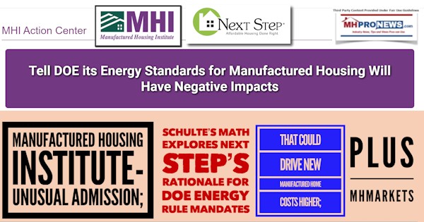 ManufacturedHousingInstituteLogoUnusualAdmissionPhilSchulteMathNextStepStaceyEppersonRationaleSupportDOEEnergyRuleMandatesCouldDriveNewManufacturedHomeCostsHigherPlusMHMarketsMHProNews