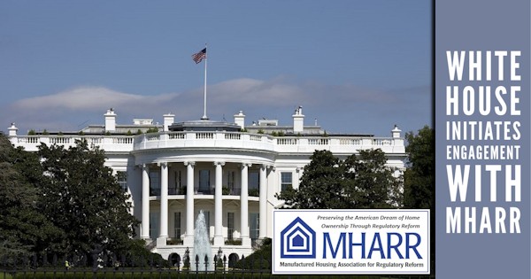 WhiteHouseInitiatesEngagementWithMHARR-ManufacturedHousingAssociationForRegulatoryReform-LogoWHphoto