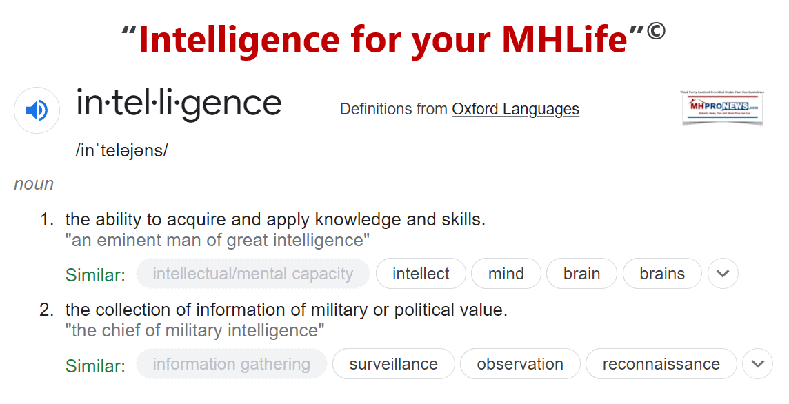 IntelligenceDefinitionOxforLanugaguesIntelligenceForYourMHLifeMHProNews