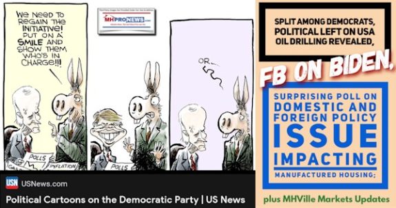 SplitAmongDemocratsPoliticalLeftUSAoilDrillingRevealedFBonBidenSurprisingPollonDomesticAndForeignPolicyIssueImpactingManufacturedHousingPlusMHVilleMarketsUpdatesMHProNews