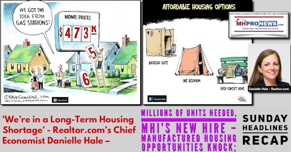 WereInALongTermHousingShortageRealtor.comChiefEconomistDanielleHaleMillionsOfUnitsNeededMHIsNewHireManufacturedHousingOpportunitiesKnockSundayHeadlinesRecapMHProNews