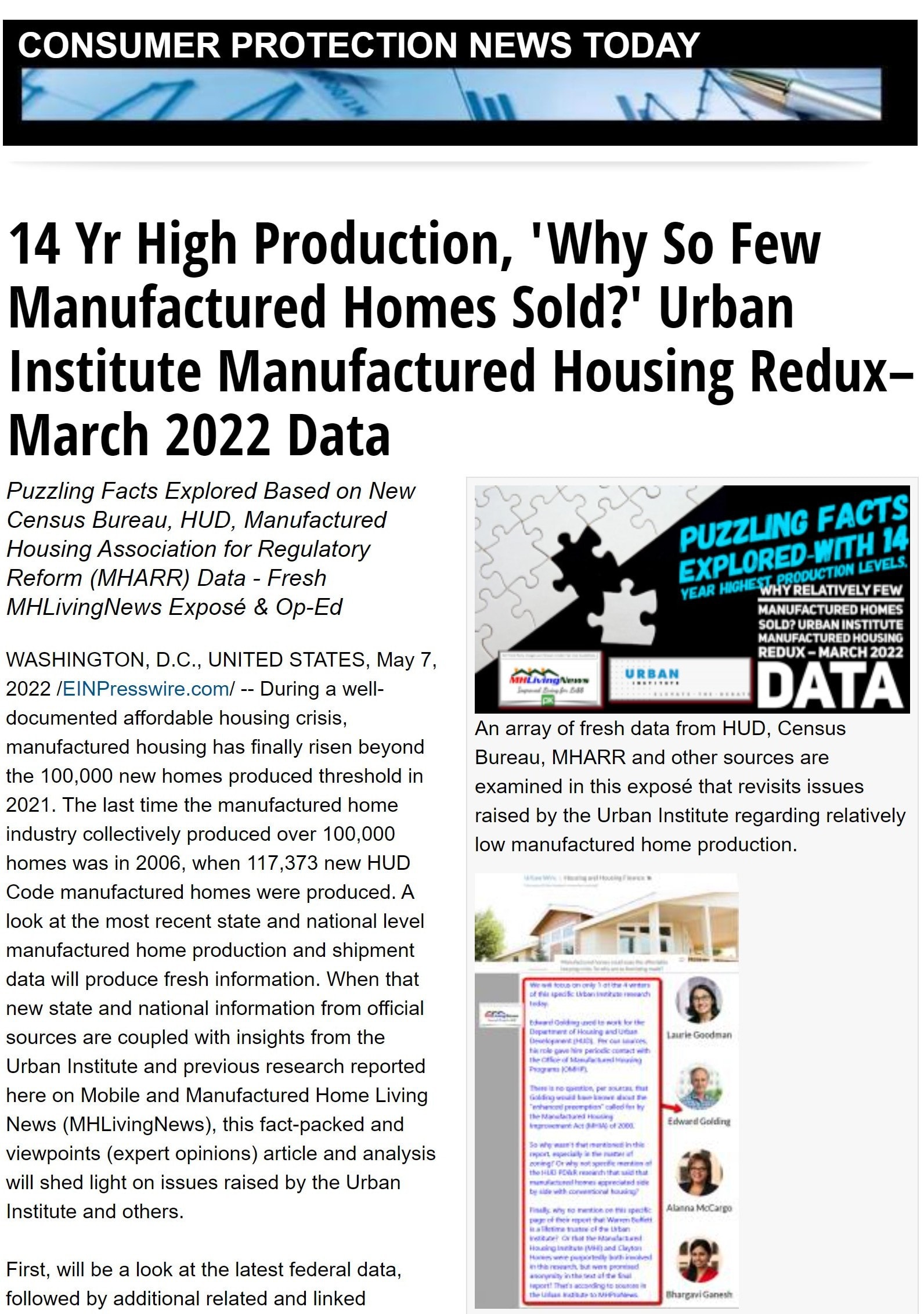 ConsumerProtectionNewsTodayEINheaderMHLivingNews5.7.2022NewMarch2022DataPlusUrbanInstituteReduxWhyAreModernManufacturedHomesUnderperforming-MHProNews