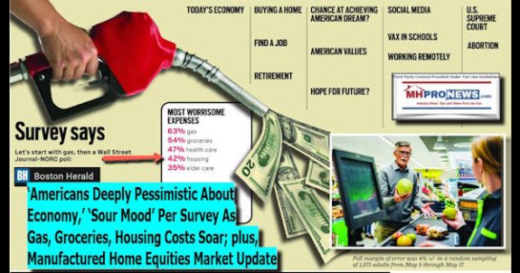 AmericansDeeplyPessimisticAboutEconomySourMoodPerSurveyAsGasGroceriesHousingCostsSoarPlusManufacturedHomeEquitiesMarketUpdateMHProNews