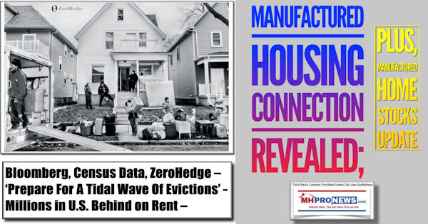 BloombergCensusDataCnnZeroHedgePrepareForATidalWaveOfEvictionsMillionsInUS.BehindOnRentManufacturedHousingConnectionRevealedPlusManufacturedHomeStocksUpdateMHProNews