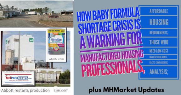 HowBabyFormulaShortageCrisisWarningForManufacturedHousingProfessionalsAffordableHousingRequirementsThoseWhoNeedLowCostManufacturedHomesComparisonsPlusMHMarketUpdatesMHProNews