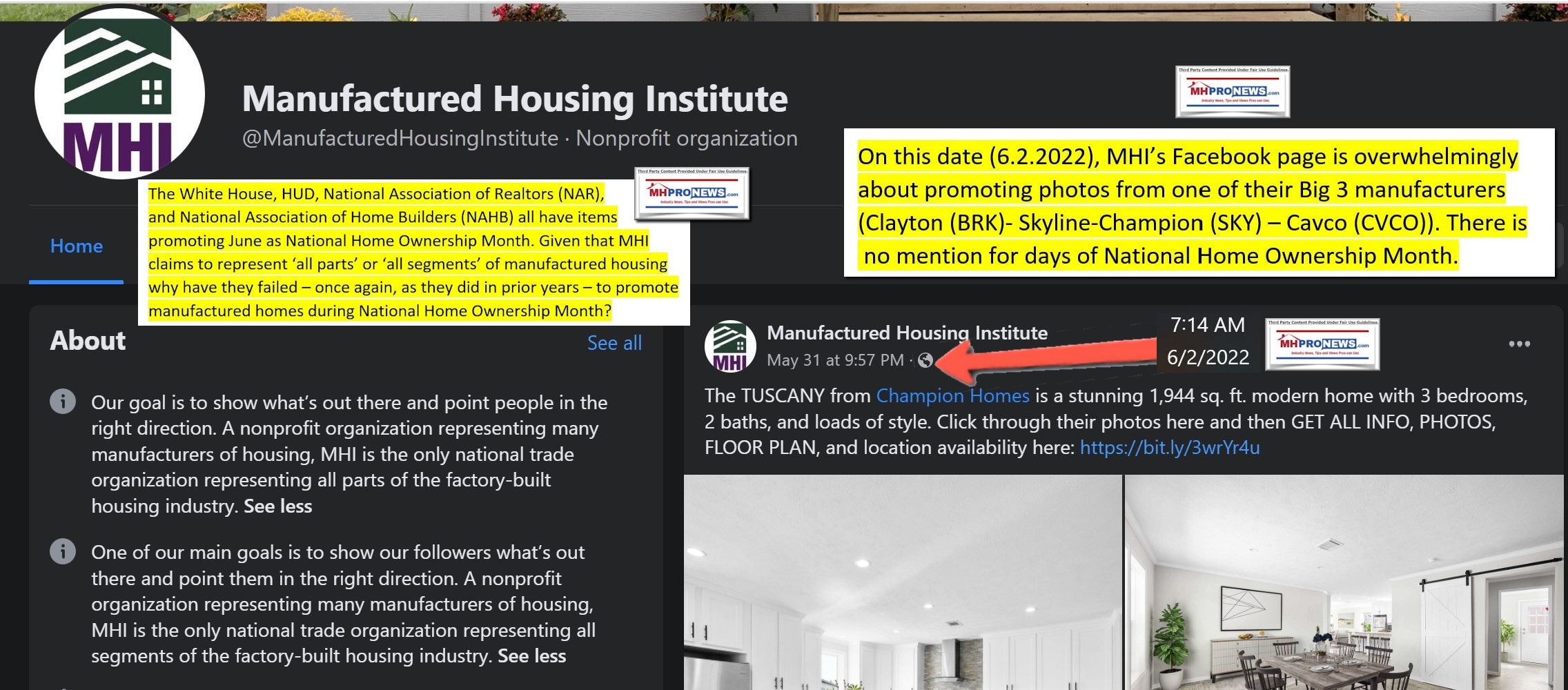 ManufacturedHousingInstituteLogoFacebookPageScreenshot2022-06-02 071512MHProNewsFactCheck