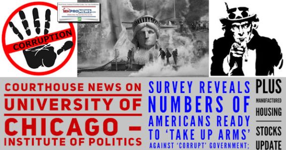 CourthouseNewsUniversityChicagoInstituteOfPoliticsSurveyRevealsNumbersOfAmericansReadyToTakeUpArmsAgainstCorruptGovernmentPlusManufacturedHousingStockUpdateMHProNews