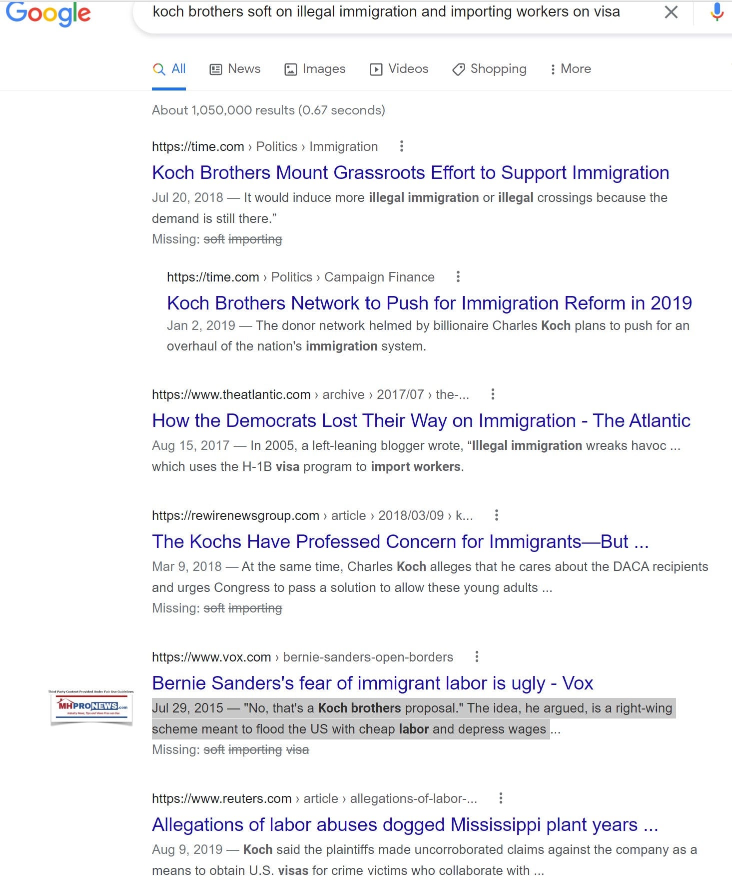 KochImmigrationH1BVisaIllegalImmigrationGoogleSearch-MHProNewsScreenshot 2022-07-01-08.57MHProNews