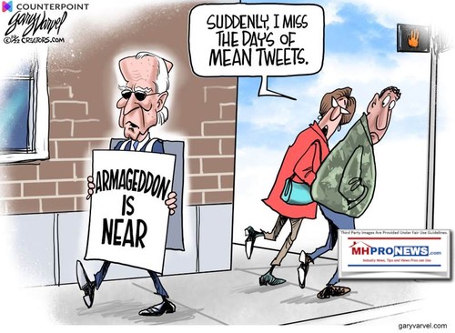 JoeBidenArmagedonIsNearGeeISuddenlyMissMeanTweetsPoliticalCarton