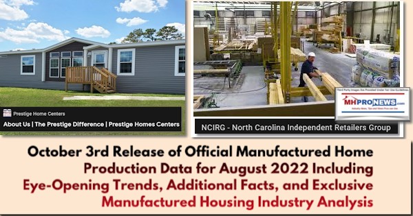 October3rdReleaseOfficialManufacturedHomeProductionDataForAugust2022IncludingEye-OpeningTrendsAdditionalFactsExclusiveManufacturedHousingIndustryAnalysisMHProNewsFactCheck