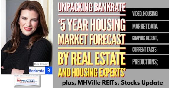 UnpackingDinaCheneyBankrate5YearHousingMarketForecastRealEstateHousingExpertsVideoHousingMarketDataGraphicRecentCurrentFactsPredictionsPlusMHVilleREITsStocksUpdateMHProNews