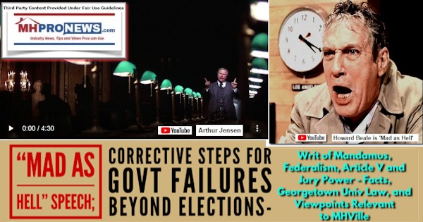 HowardBealeMadAsHellSpeechCorrectiveStepsGovtFailuresBeyondElectionsWritOfMandamusFederalismArticleVJuryPowerQuotesFactsGeorgetownUnivLawViewpointsRelevantToMHVilleMHProNews