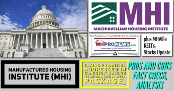 ManufacturedHousingInstituteLogoMHILogoClaimsPrioritiesAddressedInCongressMassiveYear-EndLegislativePackageProsConsFactCheckAnalysisPlusMHVilleREITsStocksUpdateMHProNews