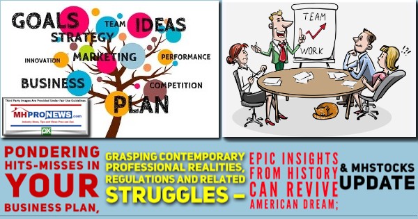 PonderingHitsMissesInYourBusinessPlanGraspingContemporaryProfessionalRealitiesRegulationsAndRelatedStrugglesEpicInsightsFromHistoryCanReviveAmericanDreamMHStocksUpdateMHProNews