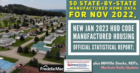 50State-by-StateManufacturedHomeDataForNov2022NewJan2023HUDCodeManufacturedHousingOfficialStatisticalReportPlusMHVilleStocksREITsMarketsDailyUpdateMHProNews