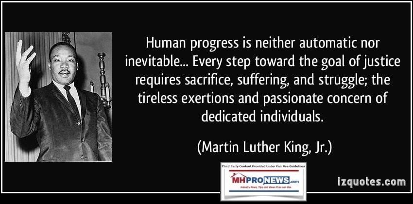 HumanProgressIsNeitherAutomaticNorInevitableHistoryRevealsAdvanceRollsOnWheelsInevitabilityEveryStepRequiresSacrificeSufferingStruggleTirelessMLKJrMartinLutherKingQuoteMHProNews