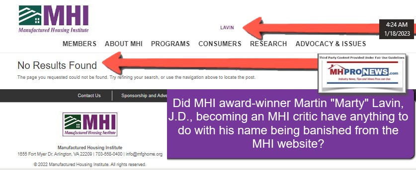 ManufacturedHousingInstituteLOGOwebsiteMartinMartyLavinJD-MHIaward-winnerManufacturedHomeProNewsFactCheckAnalysisCommentaryMHProNews4.33AM1.18.2023