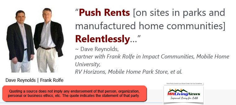 PushRentsRelentlesslyonSitesInMobileHomeParksManufacturedHomeCommunitiesDaveReynoldsPartnerofFrankRolfeImpactCommunitiesMobileHomeUnivRVHorizonMHParkStore-MHLivingNews